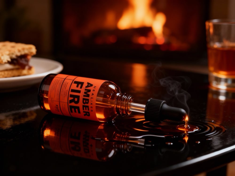 Image of AMBER + FIRE AMBIANCE BURNING OIL