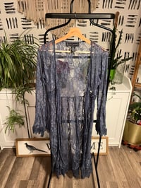Image 1 of blue lace cover up