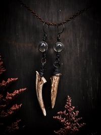Image 4 of antler tine hangers (can be earrings for non-sensitive ears)
