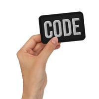 CODE Embroidered patches