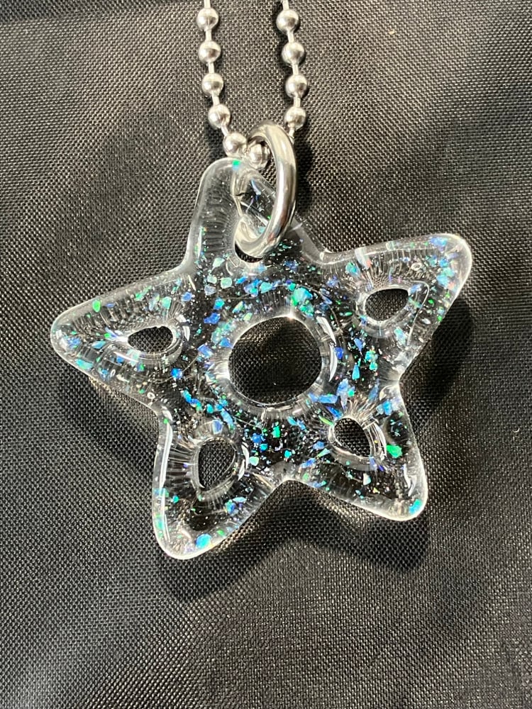 Image of chunky crushed opal lotus star 