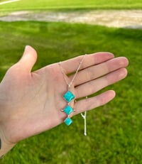 Image 2 of Triangle Turquoise Necklace