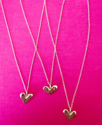 Image 1 of Molten Heart Charm Necklace