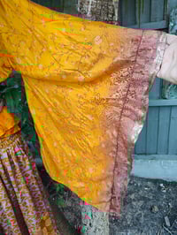 Image 16 of Kimono and cami top Set- Yellow and rust