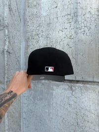 Image 3 of SHADOW BLACK/RED TRI TONE DETRIOT TIGERS CUSTOM FITTED CAP