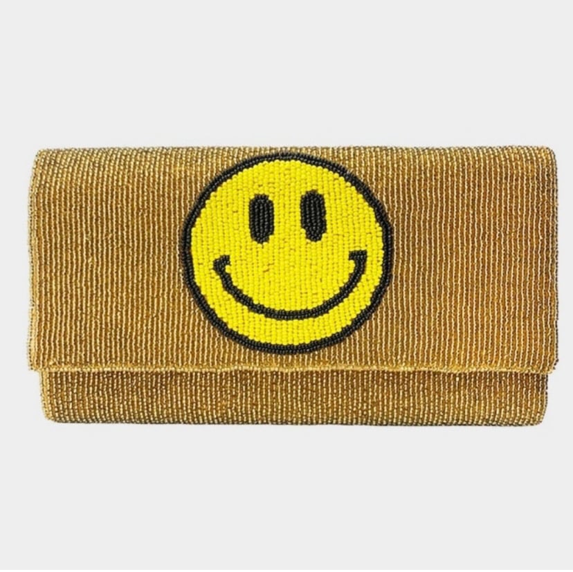 Image of Beaded Smile Clutch /Crossbody Bag