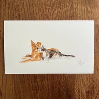 ORIGINAL ARTWORK - Snuggle - 25x15cm