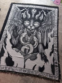 Image 2 of Tenture/Tapestry baphomet cat
