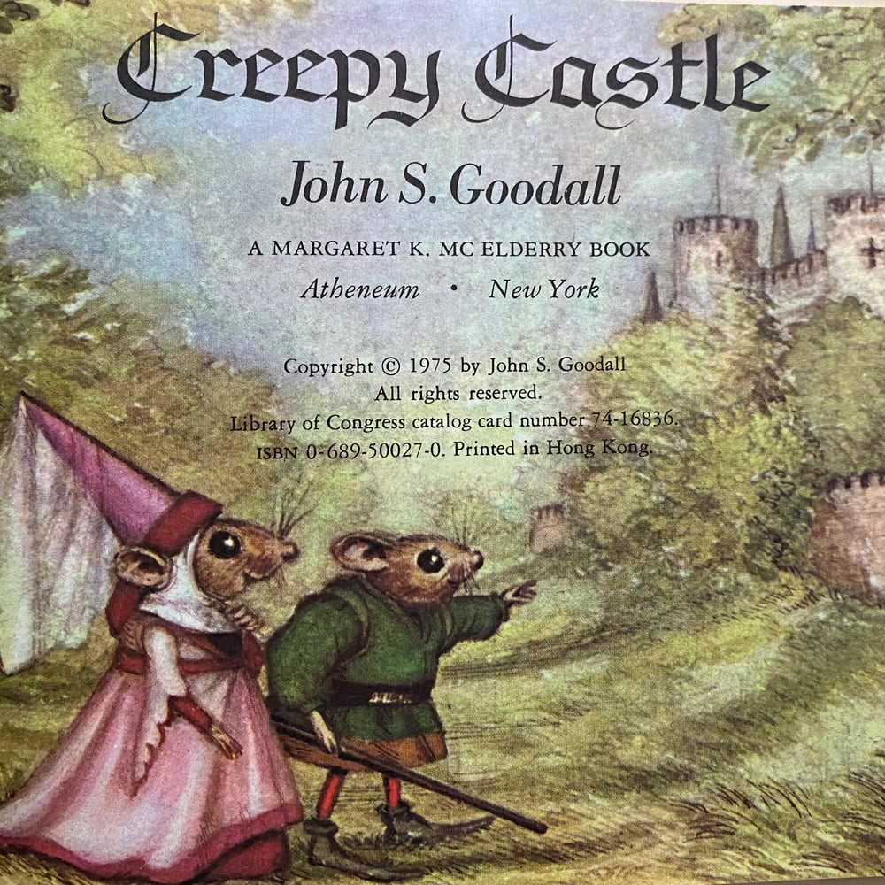 Image of Creepy Castle by John S. Goodall (1975) New 1st edition, Collectible