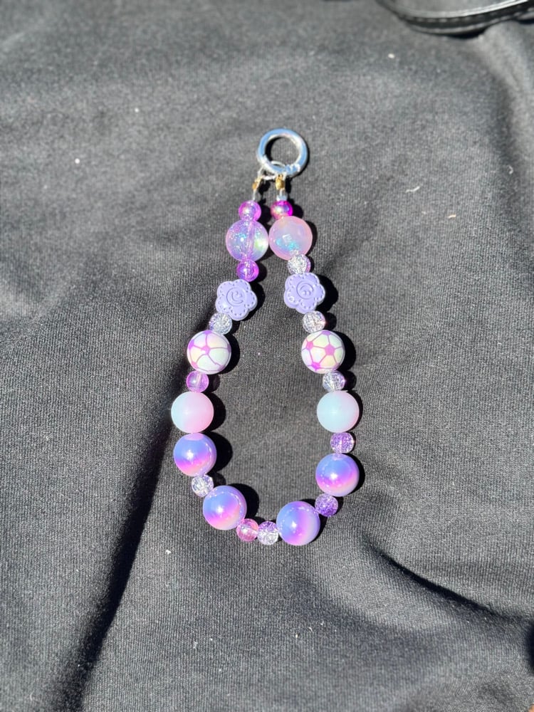 Image of Luminous Bag Charm - Purple