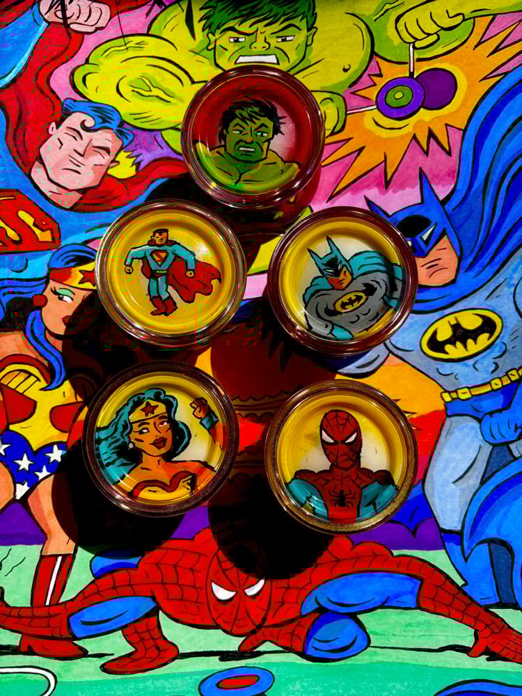 Image of Duncan Freehand One DC Superhero Set with illustration 