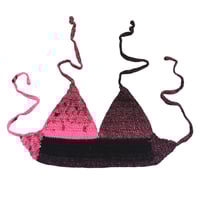 Dark Pink Ombré Crochet Croptop