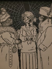 Image 2 of Cat Collection - Large Cat engravings with real preserved web- R