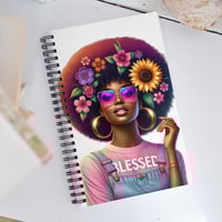 blessed girl Spiral notebook