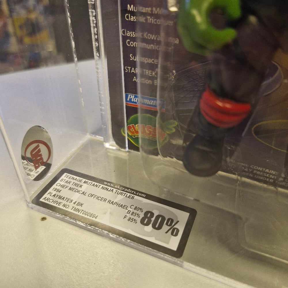 Image of UK Graded 80% Teenage Mutant Ninja Turtles TMNT Star Trek Chief Medical Officer Raphael (1994)