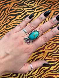 Image 1 of Ring oder Kette aus Sterlingsilber mit Türkis