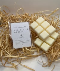 Image 1 of Sea salt & orchid clamshell wax melts  / whit oak & vanilla 
