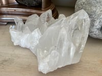 Image 16 of Large Clear Quartz Points Cluster Statement Piece #2132
