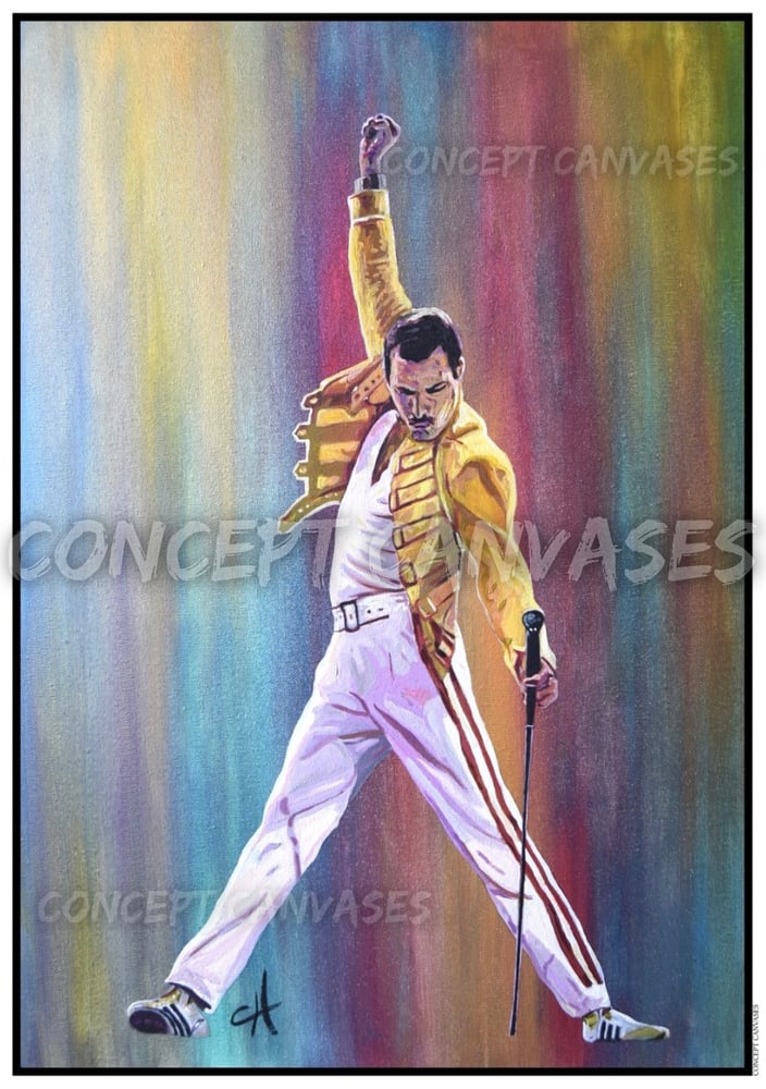 Image of Freddie Mercury ‘The Stage Is Yours’ A3 Print