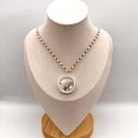 Image 2 of Moonstone Seashell Shaker Necklace