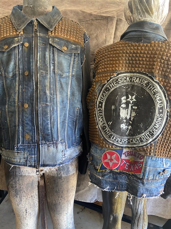 Image of Texas Hell Upcycled Denim Jacket