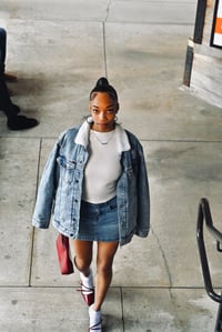 Image 3 of ‘Sanctified Baddie’ Denim Jean Jacket 
