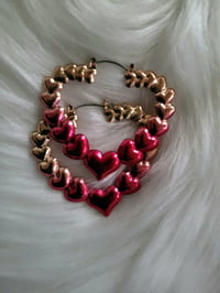 Image 2 of Heart Ombre Earrings