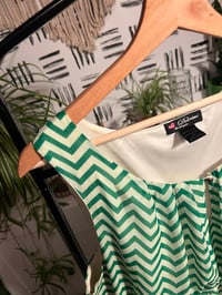 Image 2 of Chevron green dress 