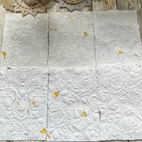 Image 3 of Embossed Handmade Paper | 6 Pieces | 2 Variations