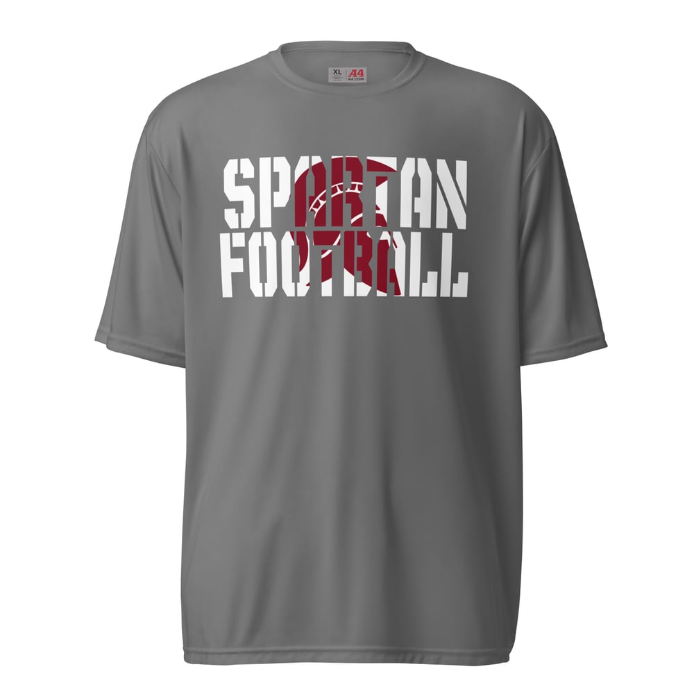 Spartan Football Block Letters performance T