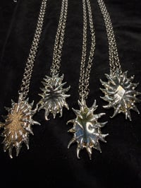 Image 3 of Spiked stone pendant necklaces 