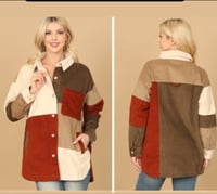 Brown button down jacket 