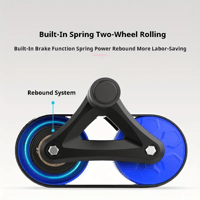 Image 3 of Non-Slip Ab Roller Wheel for Home Workouts – Core & Abs Training