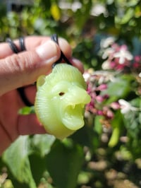Image 5 of Uv "Jade" Lion head Pendant