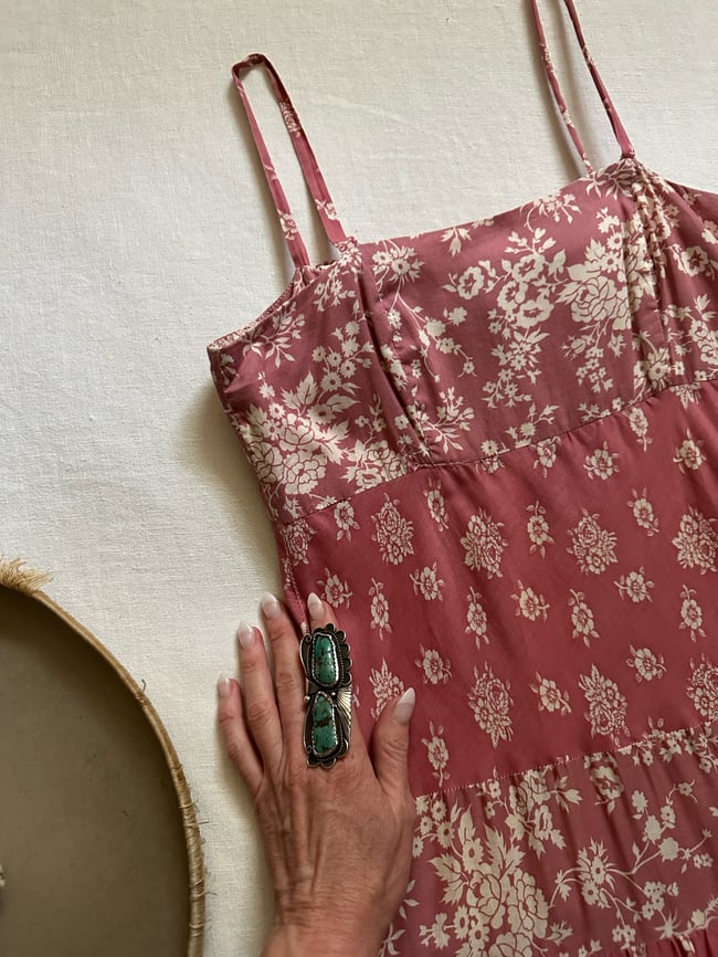 late 60s India Imports cotton voile dress