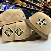 Image 2 of New Era 59Fifty Camel - Walnut- Navy 