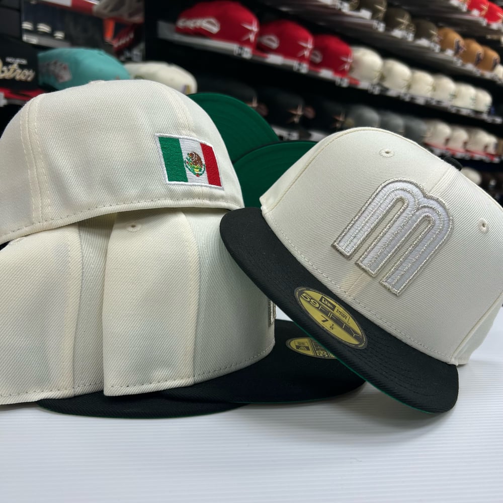 New Era 59Fifty Chrome Black Mexico