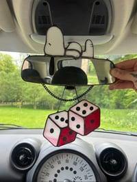 Image 1 of Car Mirror Snoopy