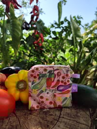 Image 3 of Monedero cuadrado doble bolsillo MARGARET HUERTA rosa