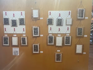 Custom framed blackout poem
