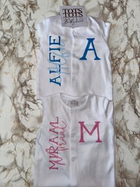 Image 2 of Double Name Sleepsuit