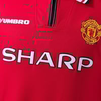 Image 7 of Manchester United 1998/99 Retro Home Jersey