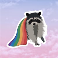 Pride Raccoon Sticker