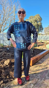 Image 1 of Swing Top-patch denim 