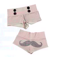 Image 1 of love_mustache shorts (pink)