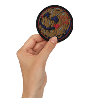 FAKE SMILE EMBROIDERED PATCHES 3in