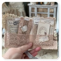 Image 2 of Vintage Lace Sample Fabric Book with 8 samples