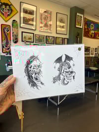 Reaper and dragon print A4 