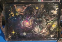 Image 2 of Hand painted Nebula tray