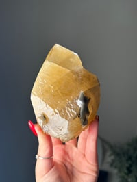 Image 1 of XL SELF STANDING DOUBLE CALCITE POINT -MOROCCO- C